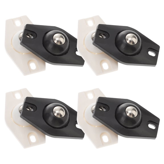 HAMPPLIES 8Pcs Stainless Steel Adhesive Casters for Home Use with Smooth 360 Degree Rotation