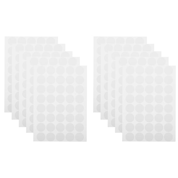 HAMPPLIES Adhesive Dot Stickers White for Decorating, Labeling and Home Office Projects