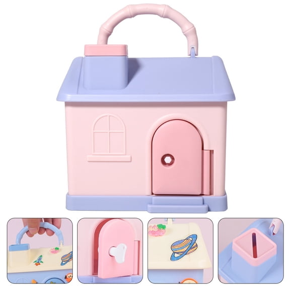 HAMPPLIES Cartoon Bank Money Box Plastic Bank for Kids to Cultivate Saving Habits 1 Piece