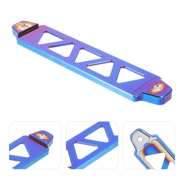 HAMPPLIES Aluminum Alloy Battery Fixing Bracket 1Set for Automotive Industry with Blue Surface