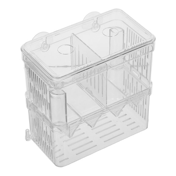 HAMPPLIES Aquarium Fish Fry Isolation Box Durable Plastic Breeding Case for Safe Fry Raising