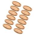 thumbnail image 1 of HAMPPLIES Heat Insulated Coasters Bamboo Beige 12Pcs 2.55X2.55X0.35in, 1 of 8