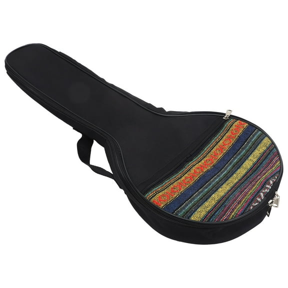 HAMPPLIES Banjo Carrying Case in Black for 4-String Banjo with Cotton Material 1Pcs