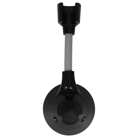 HAMPPLIES Bathroom Hand Shower Holder Plastic Black Adjustable Design for Shower Users 1Pack
