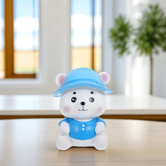 HAMPPLIES Bear Money Box Coin Storage for Children Lovely Design Bedroom 1Pcs