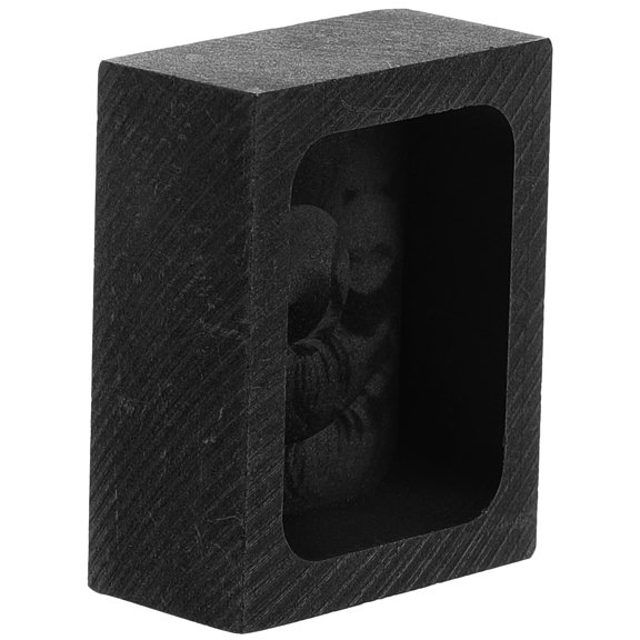 HAMPPLIES High Conductivity Black Graphite Ingot Mold for Jewelry Making Supplies