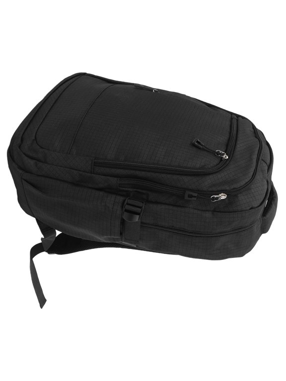 Black Polyester Computer Backpack Ergonomic Comfort and Smart Compartments