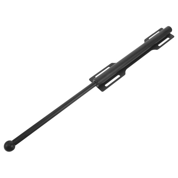 HAMPPLIES Black Side Mount Valet Rod for Bedroom Closets with Smooth Retractable Sliding Design