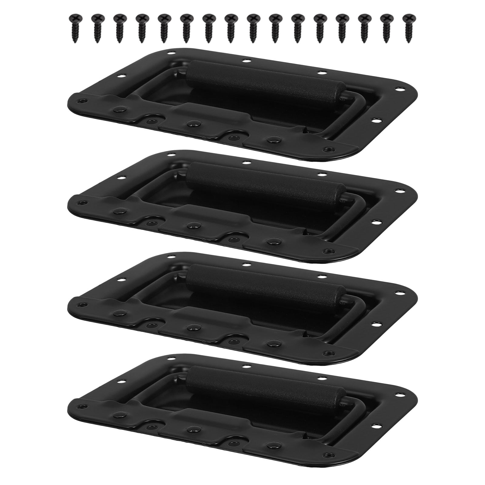 HAMPPLIES Black Spring Loaded Recessed Handle Pull for Toolbox Chest 4 ...