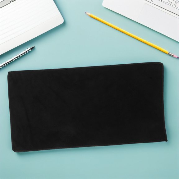 HAMPPLIES Black Dressing Table Cover Protector Enhances Makeup Area with Spill Resistant Material