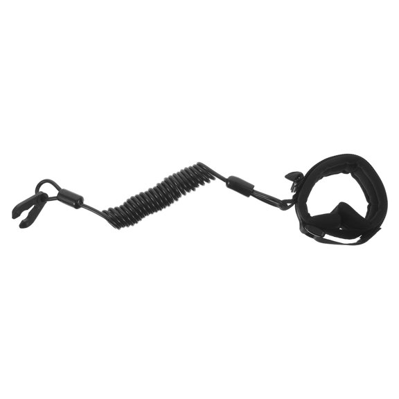 HAMPPLIES Black Tpu Boat Kill Cord for Instant Engine Stop with Floating Design and Universal Compatibility