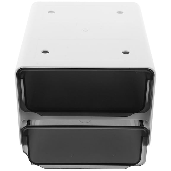 HAMPPLIES Black Desktop Organizer Drawer with Self Adhesive Tape for Office Storage