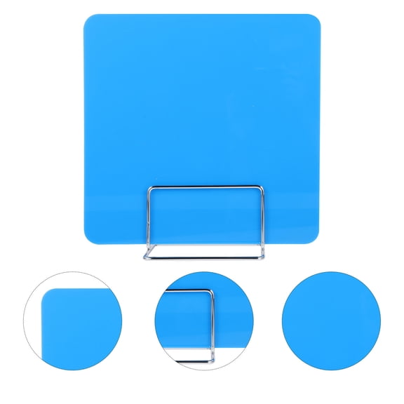 HAMPPLIES Blue Desk Divider Privacy Shield Board Portable Countertop Sneeze Guard for School Desks