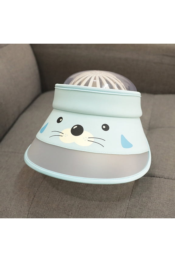 Light Blue Big Brim Sun Visor Cap Made from Soft Durable Material for Travel and Outdoor Use