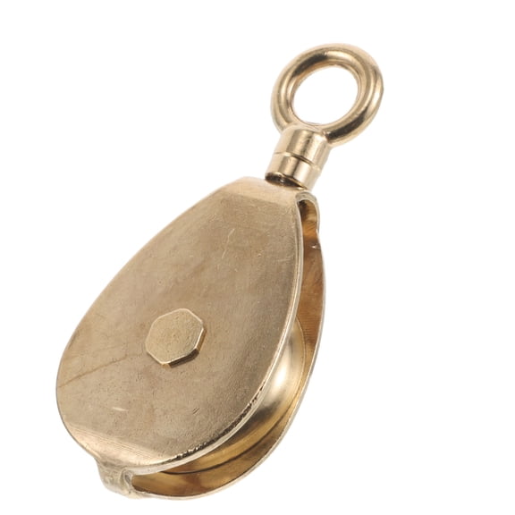 HAMPPLIES Brass Flagpole Pulley Wheel with Corrosion Resistant Finish for Marine and Sailing Applications