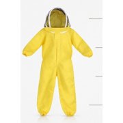 HAMPPLIES Yellow Beekeeping Suit, Breathable Cotton Protective Clothing for Beekeepers, Apiary Workwear and Keeper Gear