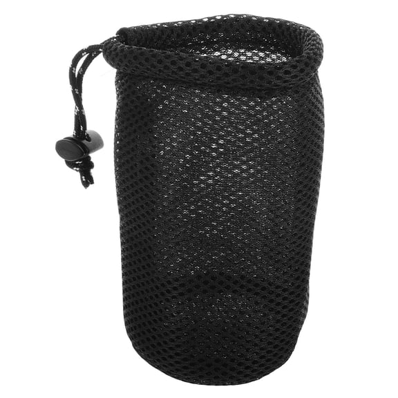 HAMPPLIES Black Mesh Stuff Sack, Camping Gear Storage Bag for Tableware, Utensils, Cookware and Outdoor Travel Use