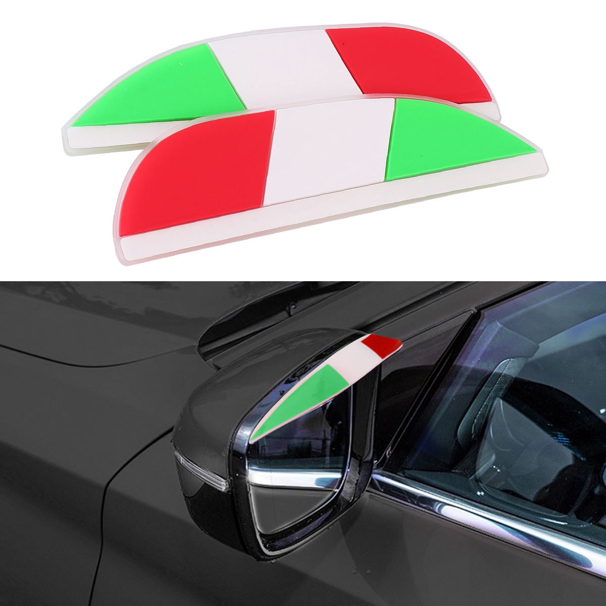 HAMPPLIES Car Rearview Mirror Eyebrow PVC Waterproof for Clear Vision ...