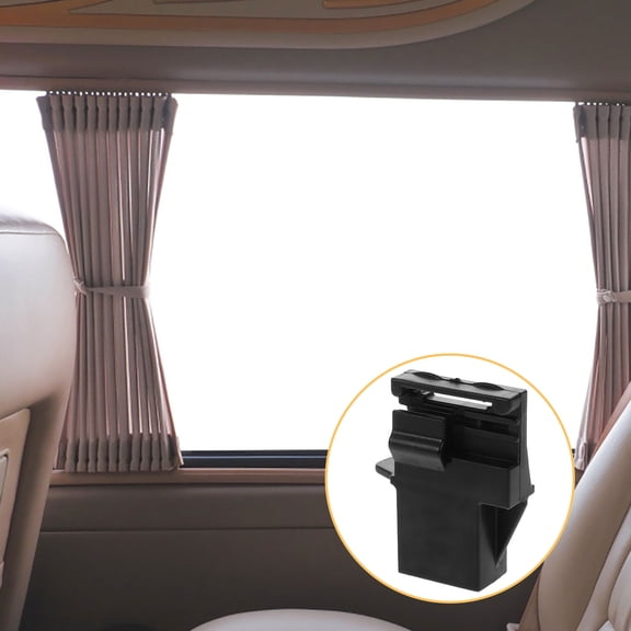 HAMPPLIES Sunshade Clip Plastic Black Car Interior Accessory 1Pack