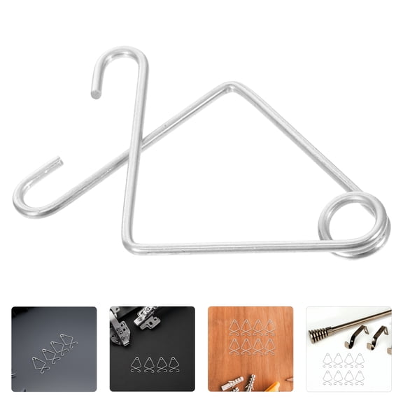 HAMPPLIES Ceiling Grid Clips Hooks for Ceiling Tiles, 50 Pieces Metal Fasteners