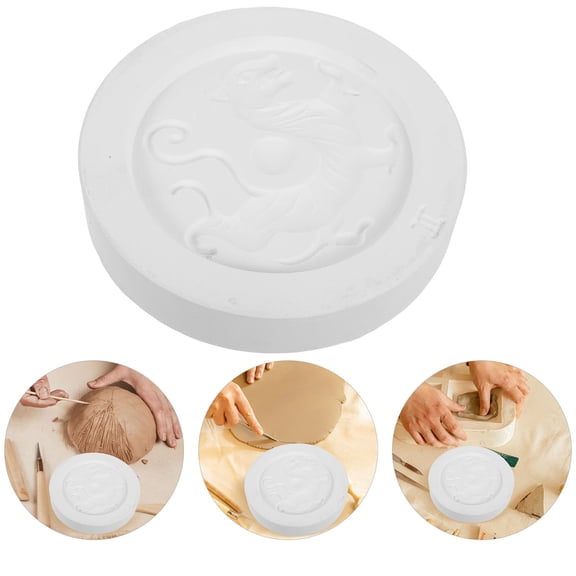 HAMPPLIES White Plaster Ceramic Clay Mold for Casting Versatile Clay Compatibility