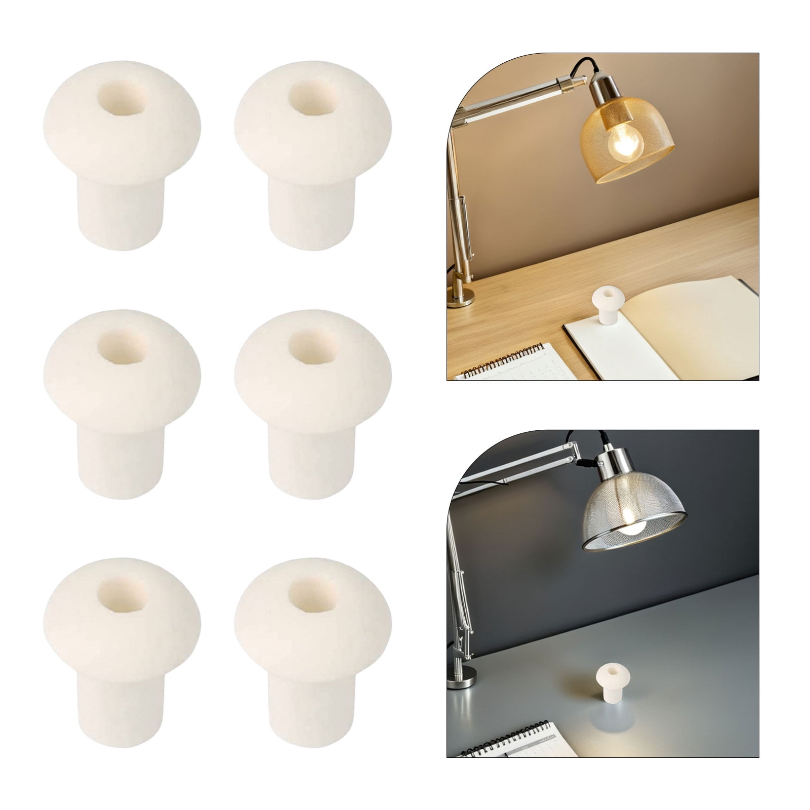 HAMPPLIES Ceramic Wick Stand Beige Stable Burn for Home and Laboratory ...