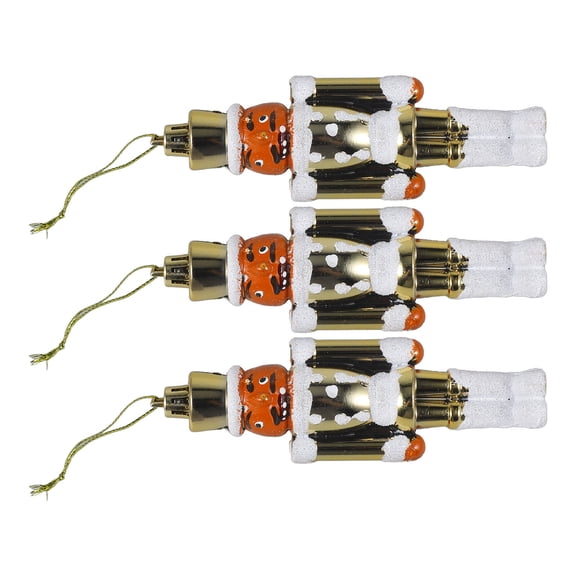 HAMPPLIES Christmas Theme Plastic Nutcracker Ornament Decorative Nutcracker 13.00X4.00X2.00In 3Pcs