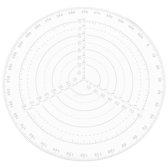 HAMPPLIES Circle Templates for Drafting Center Finder Tool Transparent Finding Center 1 Set