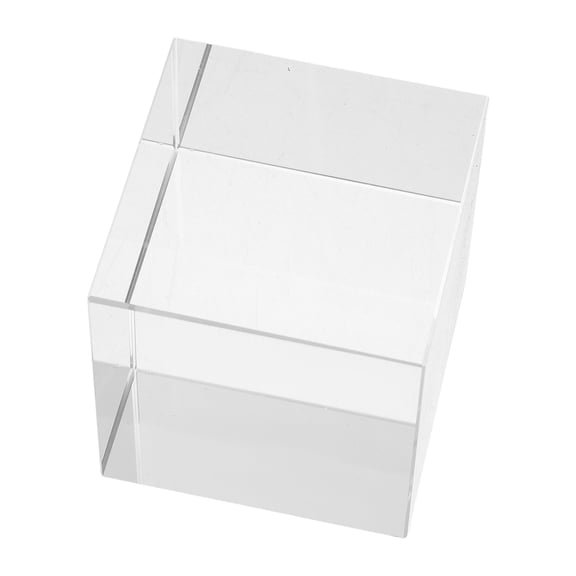 HAMPPLIES Clear Heavy Glass Paperweight for Desk Decoration and Document Stability At Home