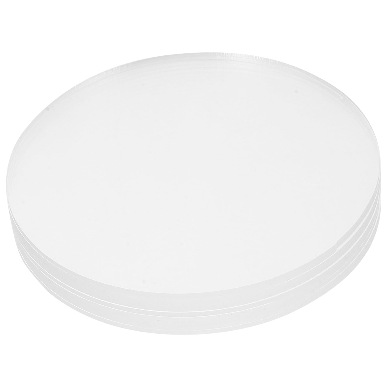 HAMPPLIES Plastic Discs Clear Disc Transparent 10pcs 3.9X3.9X0.08in ...