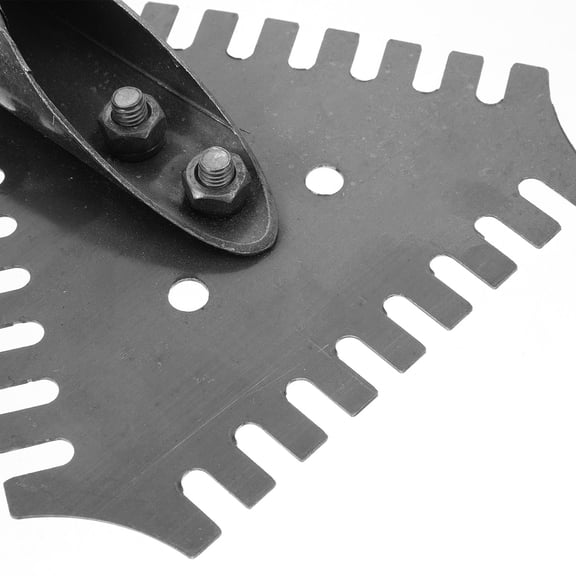 HAMPPLIES Metal Snow Deicing Shovel with Saw Tooth Design for Professional Outdoor Ice Breaking Use