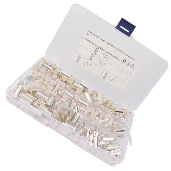 HAMPPLIES Copper Crimp Connector 17.8X6.3In Assorted Color Wire End Crimp for Household Appliances