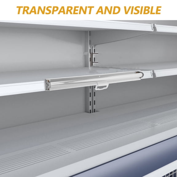 HAMPPLIES Crystal Clear Plastic Strip Curtain for Freezer Display and Kitchen Cabinet Storage