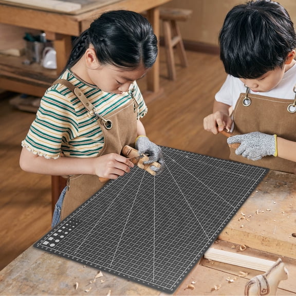 HAMPPLIES Durable Double Sided Plastic Cutting Mat for Sewing and Craft Projects