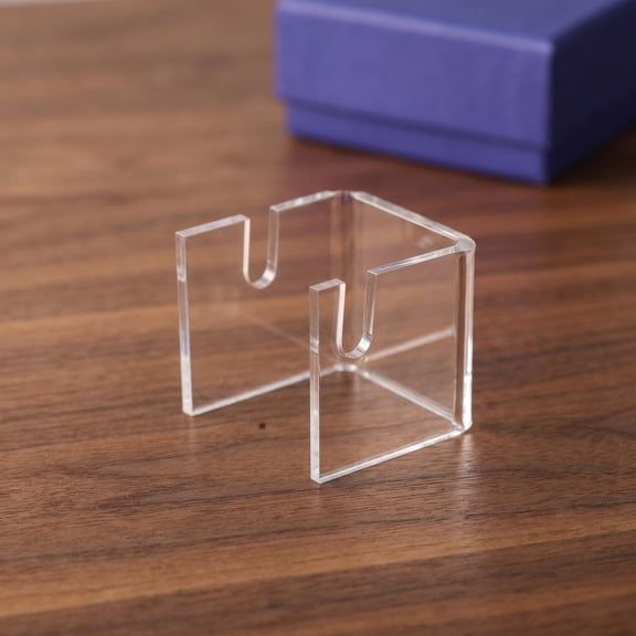 HAMPPLIES Clear Acrylic Fan Display Stand with Lightweight Design and Stable Flat Base for Decorative Display