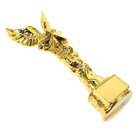 HAMPPLIES Resin Trophy Award with Unique Electroplated Design for Employee Recognition, Office, and Home Display