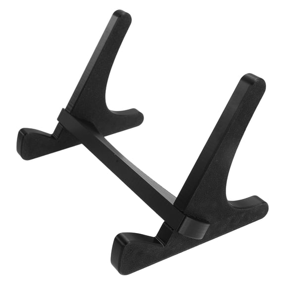 HAMPPLIES Desktop Keyboard Stand Black Plastic Riser with Detachable Design for Easy Assembly