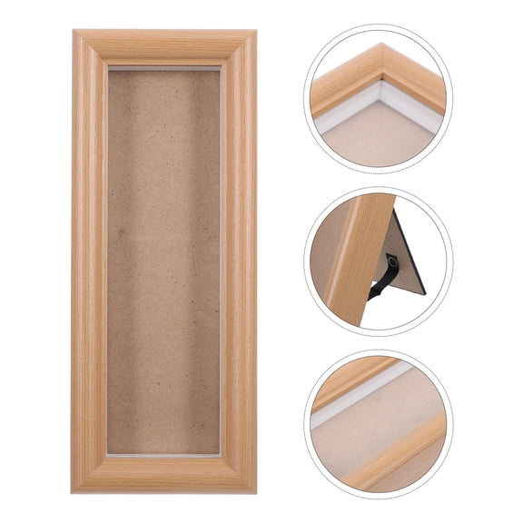 HAMPPLIES Desktop Photo Strip Frame 7.9x3.2 Inch Wooden Display Holder