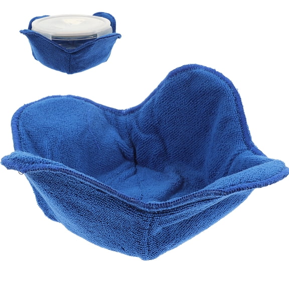 HAMPPLIES Dining Table Ornament Polyester Blue Microwave Bowl Holder 1Pcs