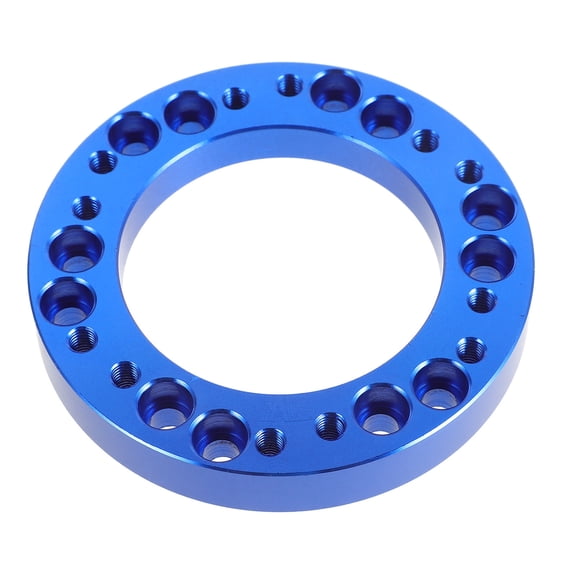 HAMPPLIES Durable Blue Steering Wheel Extension Spacer with Aluminum Alloy for Cars
