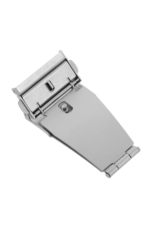 Metal Watch Buckle with Durable Solid Steel and Double Push Button