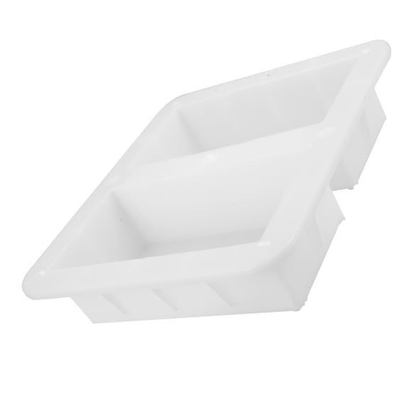 HAMPPLIES Durable White Plastic Paver Mold for Concrete Brick Making with Easy Release Feature