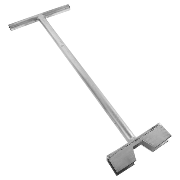 HAMPPLIES Universal Steel Curb Stop Wrench with T-Handle for Municipal Valve Maintenance and Repair