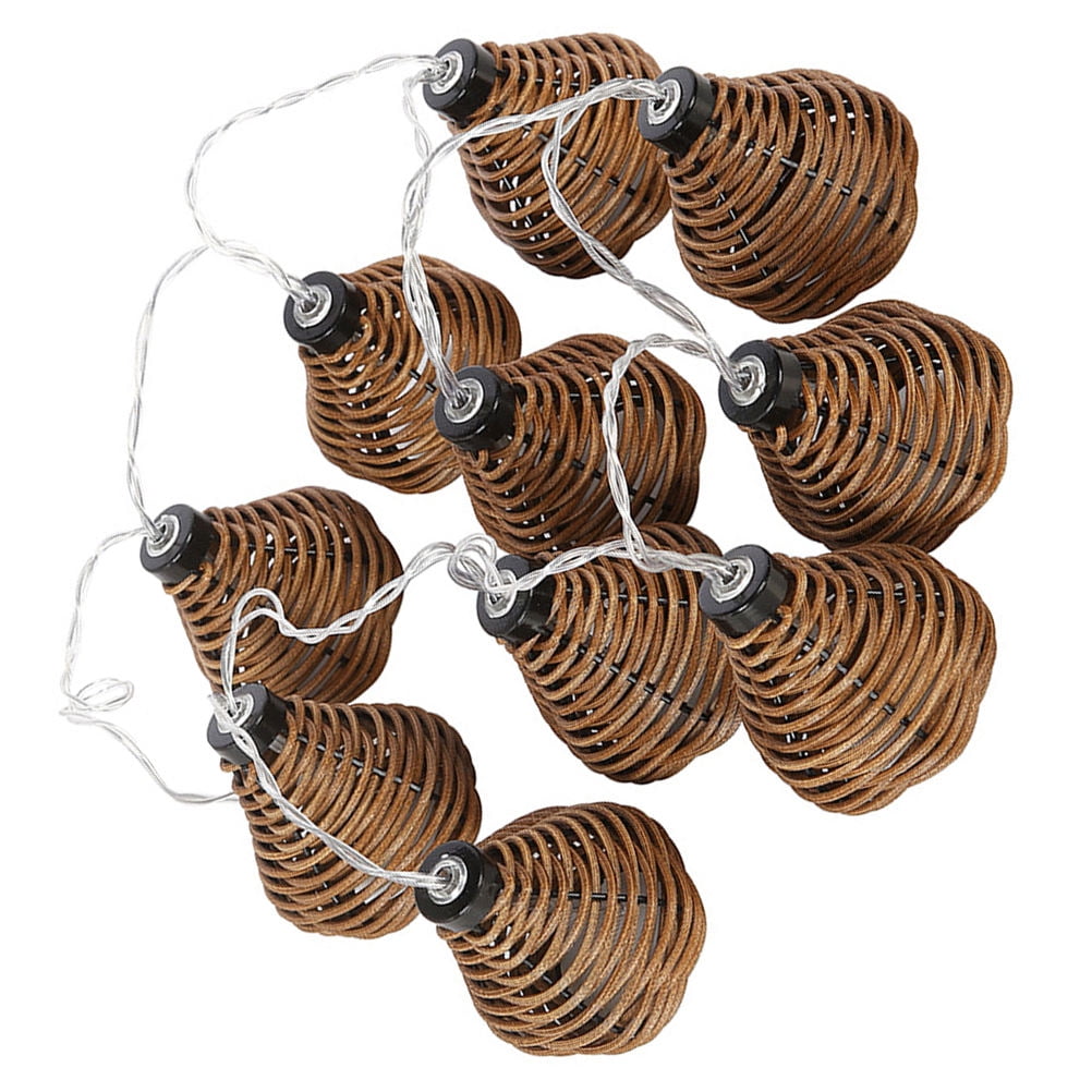 Security Rattan With String HAMPPLIES Garden Decorative Light String Imitation Rattan Ball 1 ...