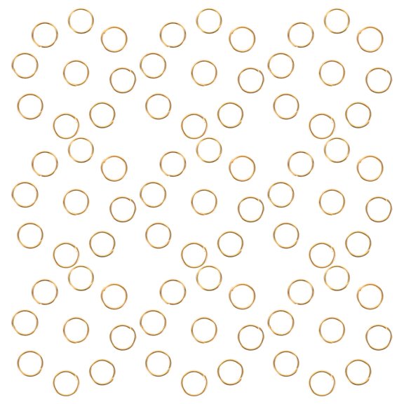 HAMPPLIES Golden Metal Jump Rings for Fuse Bead Crafts with Strong and Versatile Jewelry Connectors