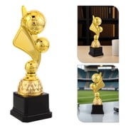 HAMPPLIES Stylish Plastic Soccer Trophy Cup for Football Championship Awards, Sports Recognition, and Memorabilia