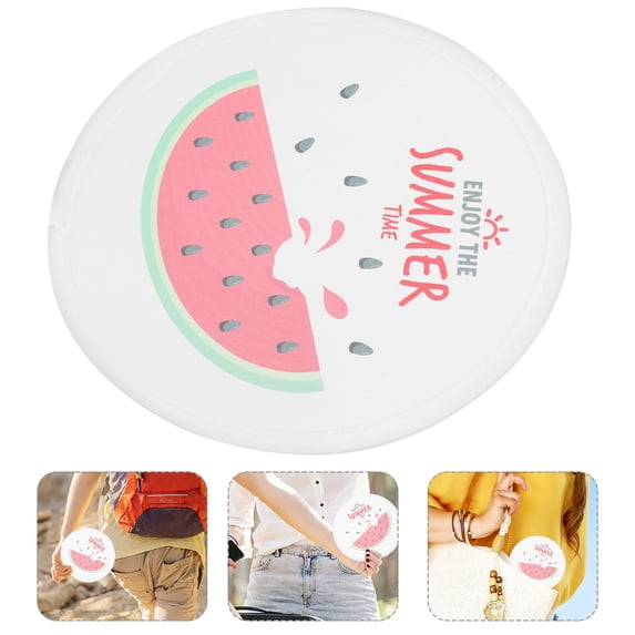 HAMPPLIES Handheld Fan 1Pcs Round Foldable For Home Use Office Use Women Men