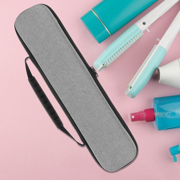HAMPPLIES Curling Wand Organizer Bag Hard EVA Storage for Home Use Women 1Set