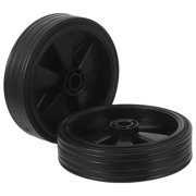 HAMPPLIES Heavy Duty Air Compressor Caster Wheels Quiet Stable Mobility Black 2Pcs