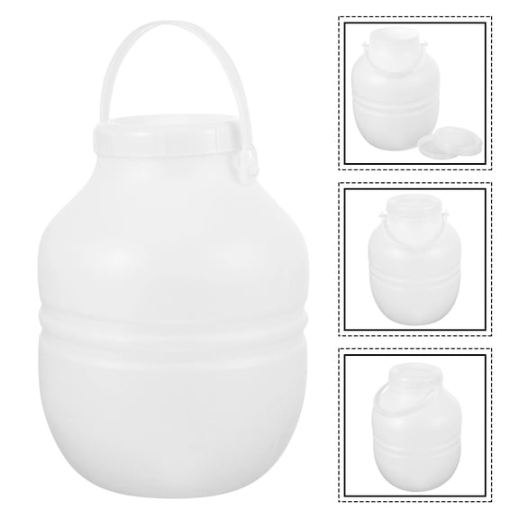 HAMPPLIES Home Fermenting Jar Plastic Storage Container with Sealing Cover and Handle